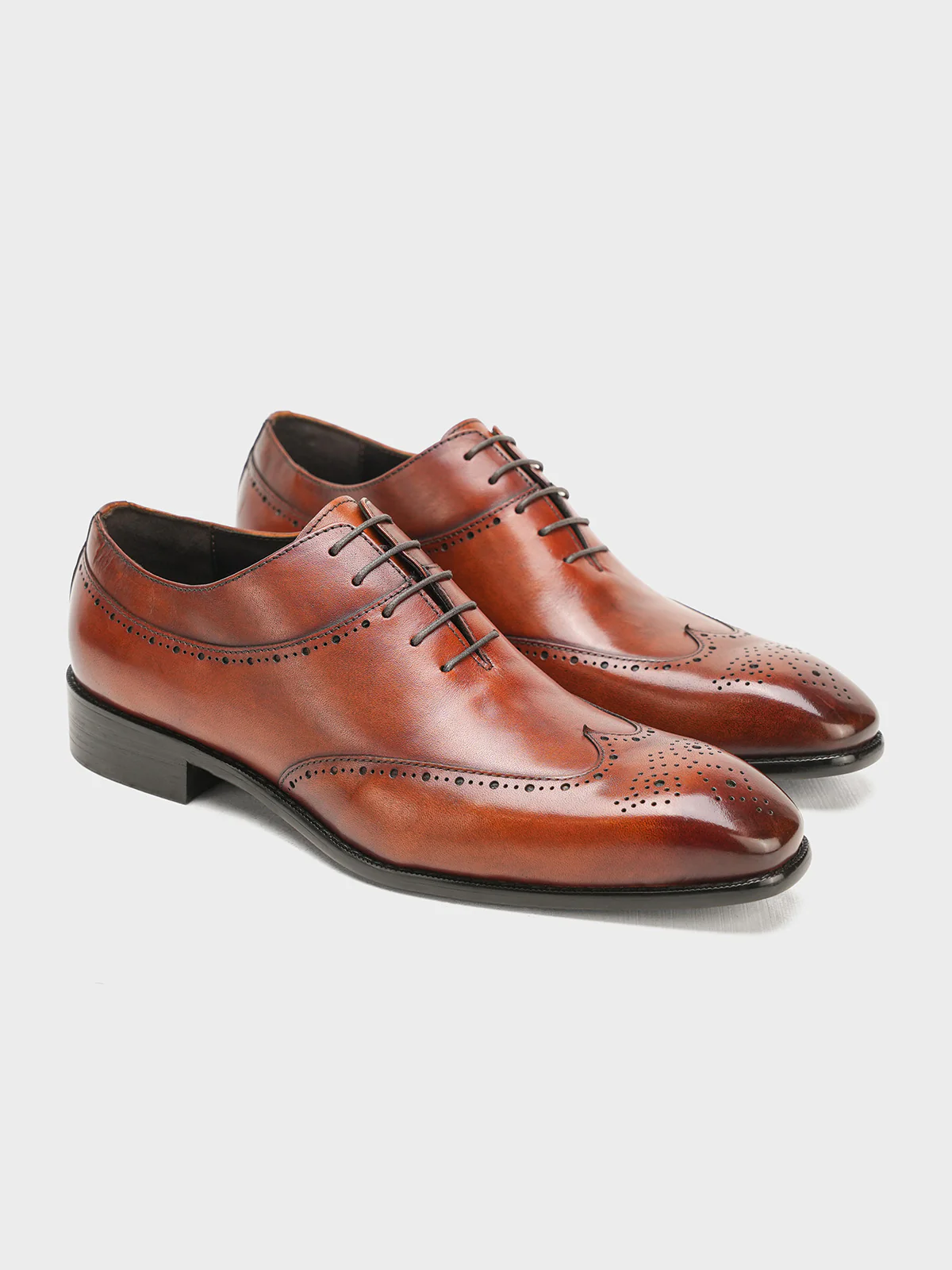 Men "DAMIAN" Leather Lace Up Formal Shoes - Image 4