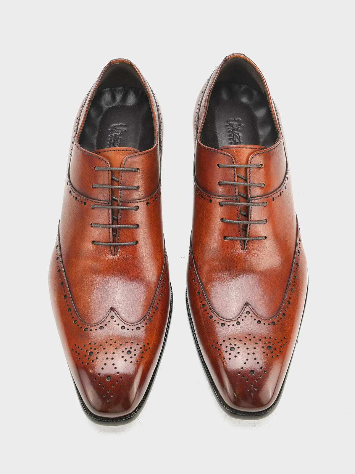 Men "DAMIAN" Leather Lace Up Formal Shoes - Image 9