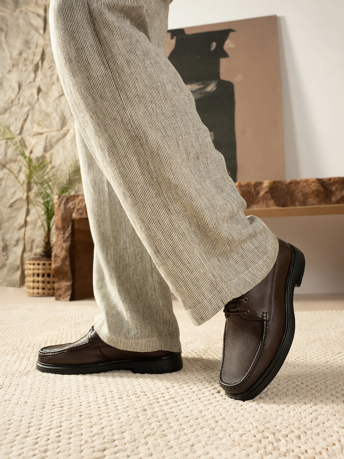 Men "DHAVAL" Stylish Leather Loafer Shoes - Image 6