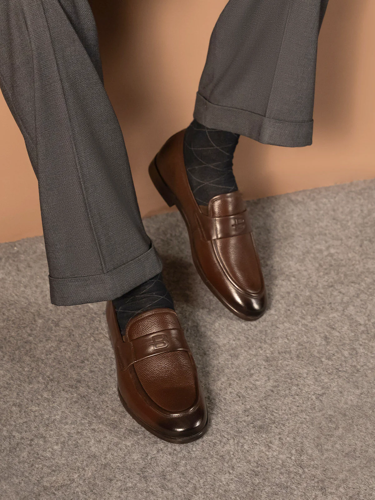 Men "DOANE" Classic Style Premium Leather Formals - Image 10
