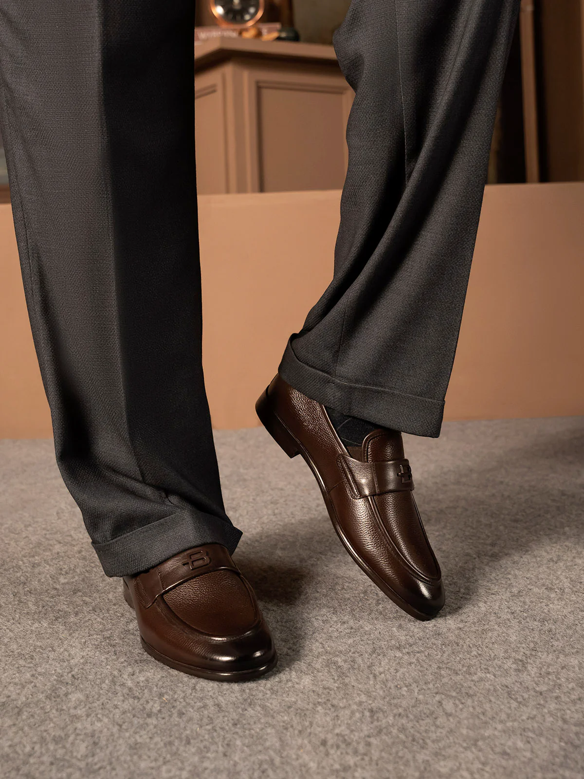 Men "DOANE" Classic Style Premium Leather Formals - Image 6