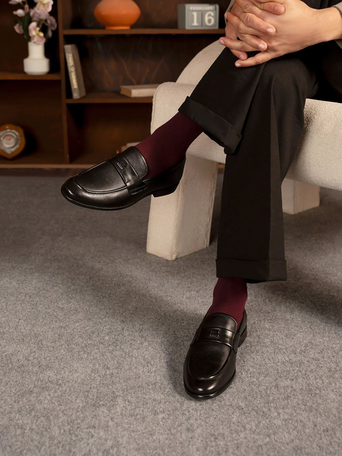 Men "DOANE" Classic Style Premium Leather Formals - Image 6