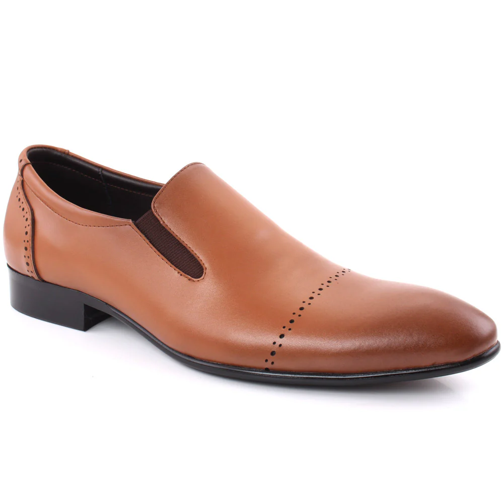 Men “EDUR” Pointy Toe Shaded Leather Formal Shoes