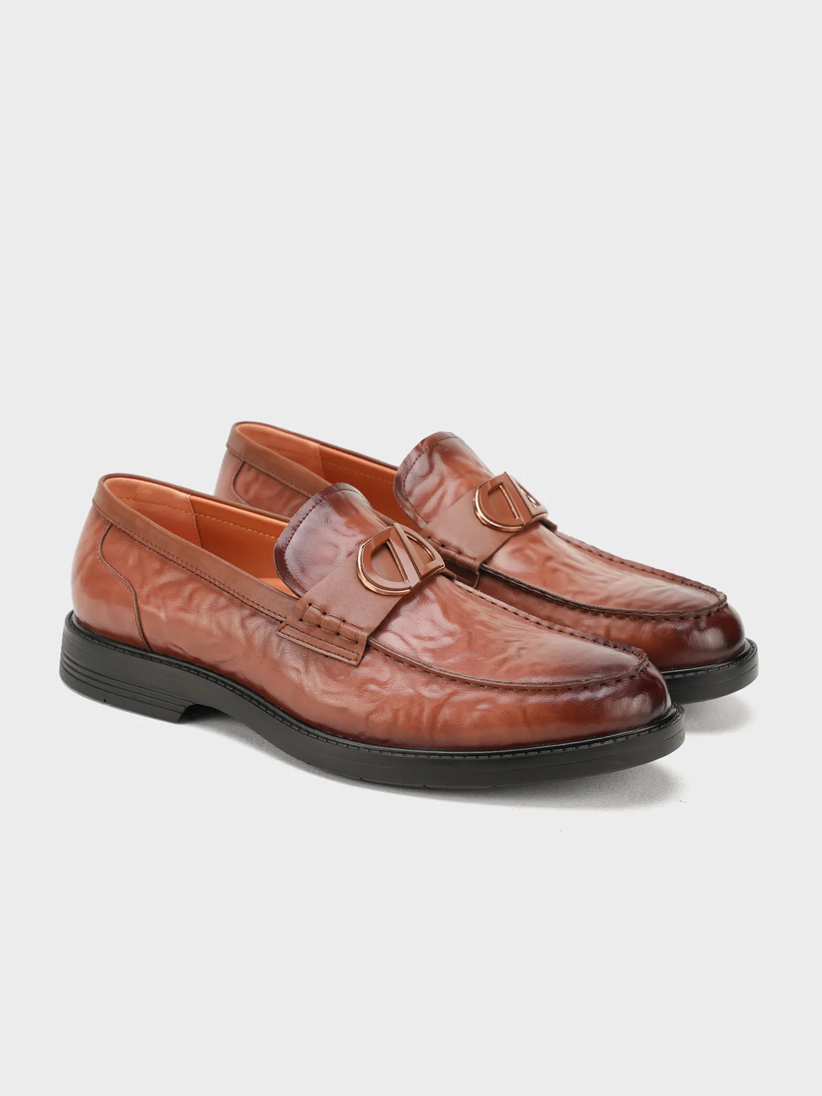 Men "EFRIM" Classic Slip On Leather Formals - Image 2