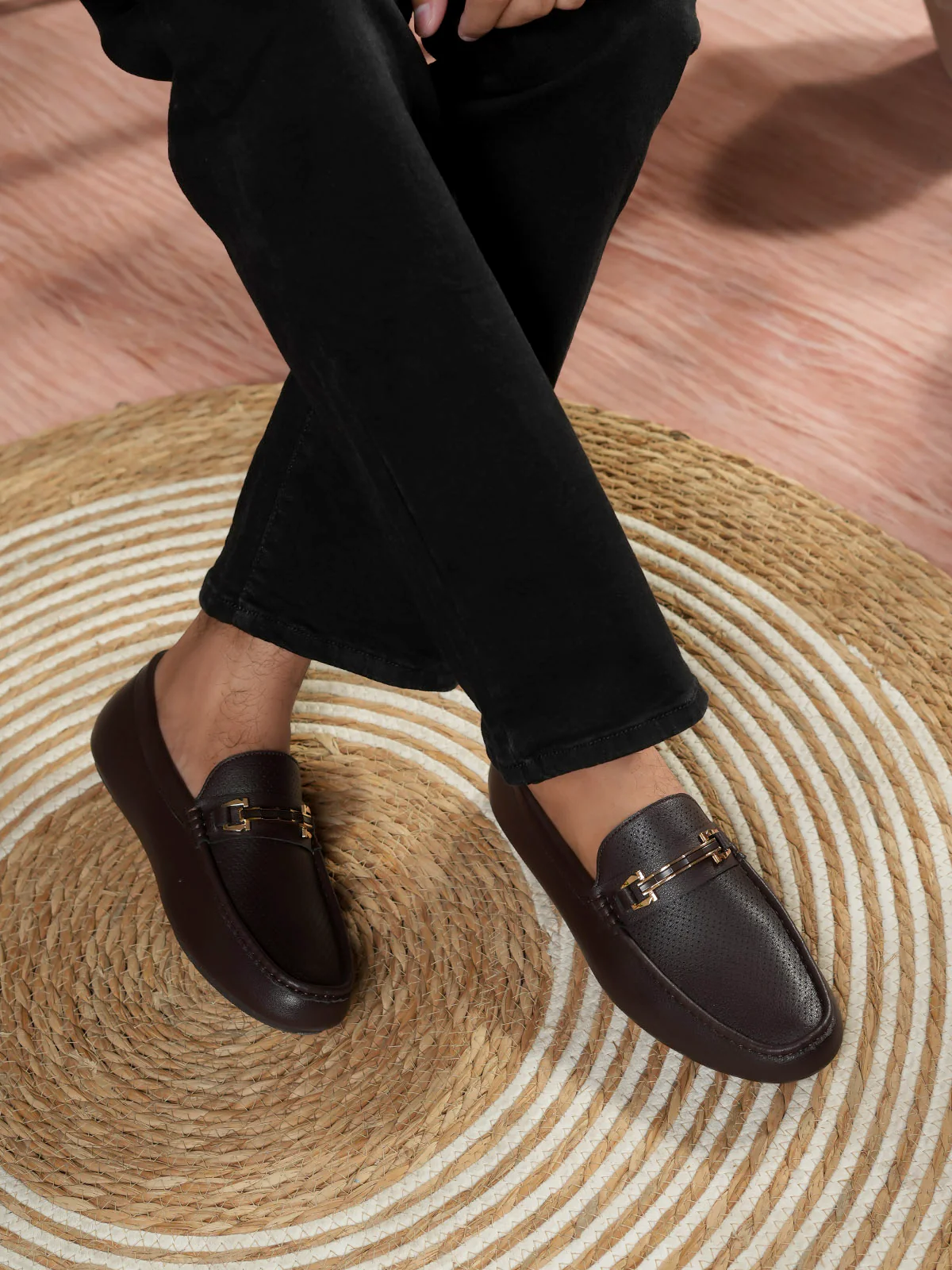 Men "EZEKIEL" Casual Rubber Sole Moccasins - Image 3