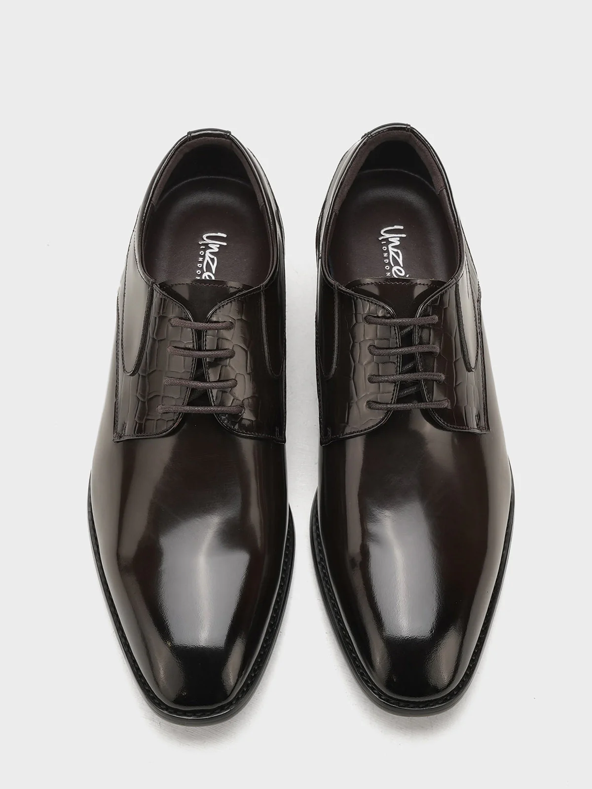 Men "FABIO" Lace Up Leather Formal Shoes - Image 9