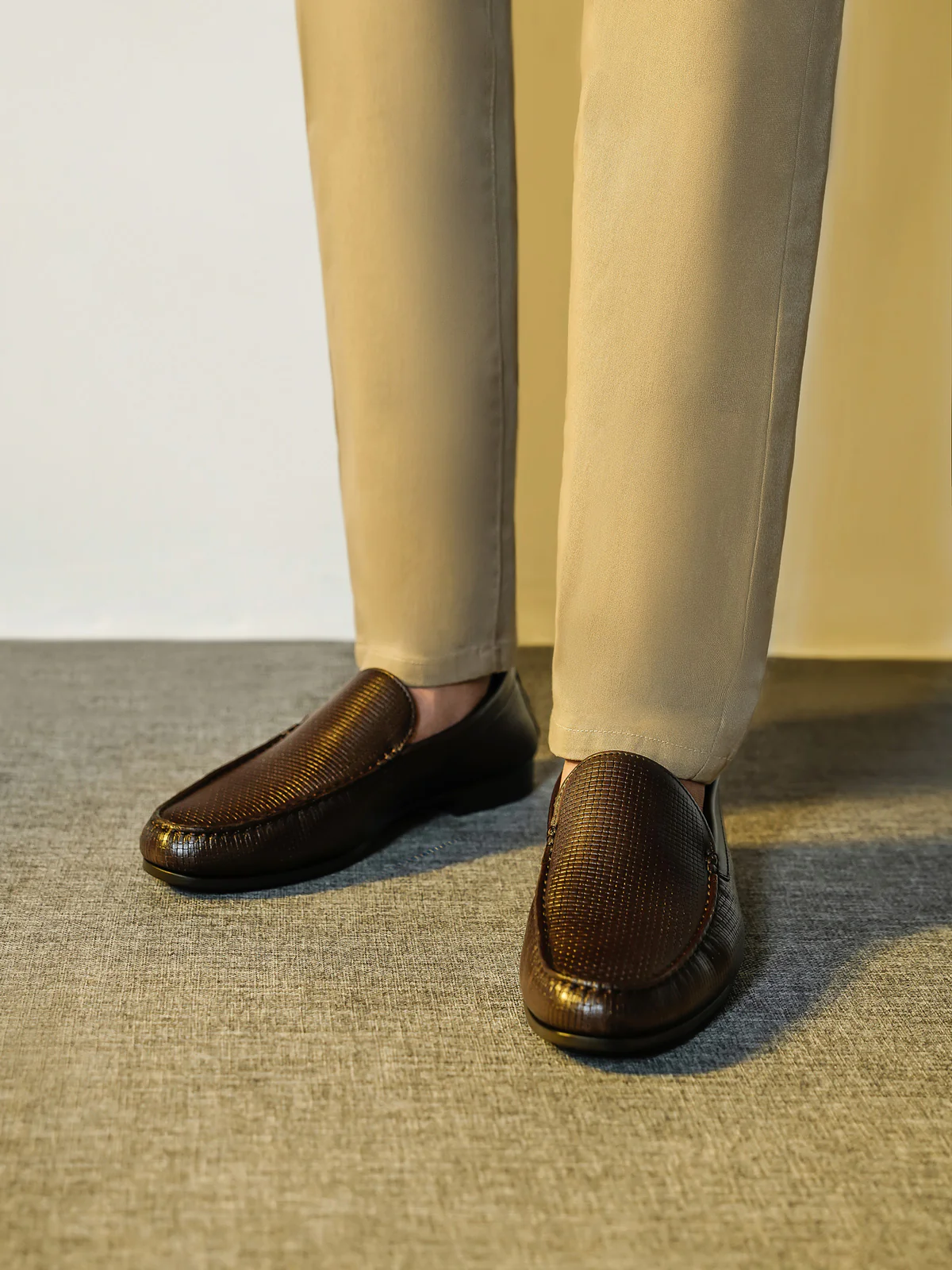 Men "FELIPE" Penny Keeper Casual Slip-On Leather Moccasins - Image 10