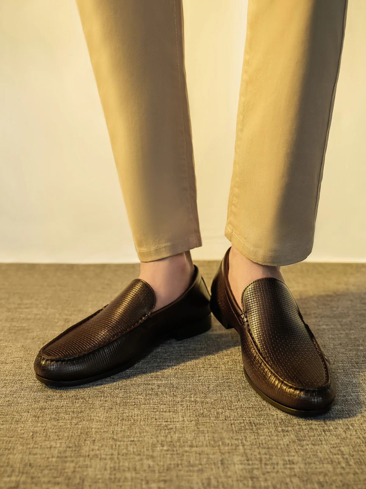 Men "FELIPE" Penny Keeper Casual Slip-On Leather Moccasins - Image 3