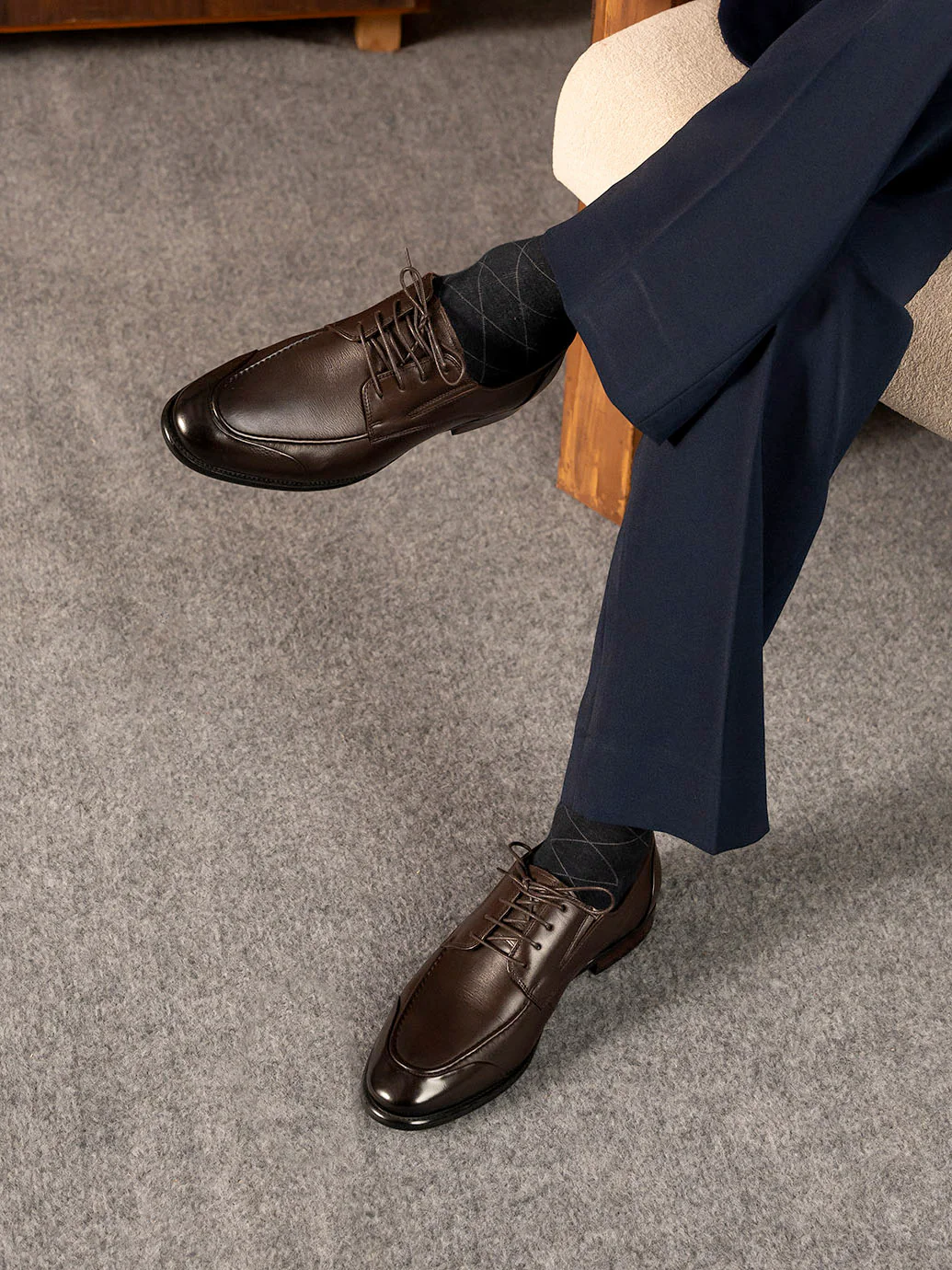 Men "FLOYD" Premium Leather Lace Up Formal Shoes