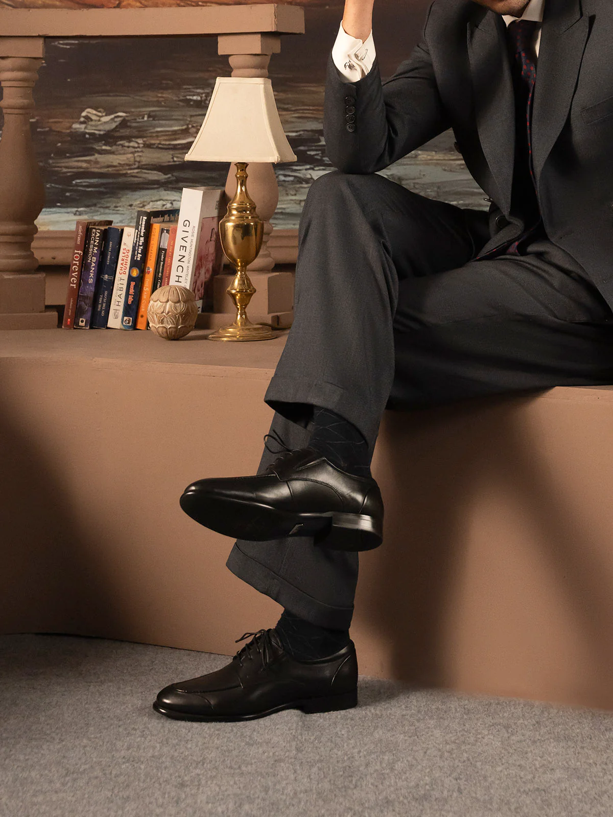Men "FLOYD" Premium Leather Lace Up Formal Shoes - Image 3