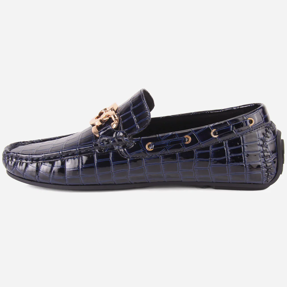 MEN "GAEL" SLIP ON RUBBER SOLE MOCCASINS - Image 3