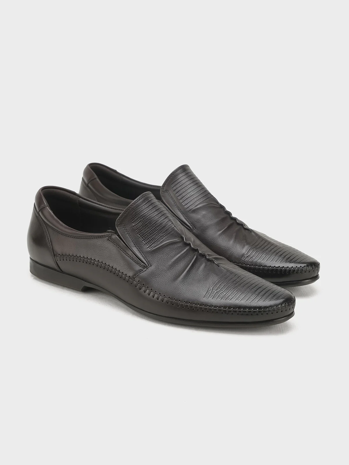 Men "GEOFF" Unique Style Premium Leather Formals - Image 4