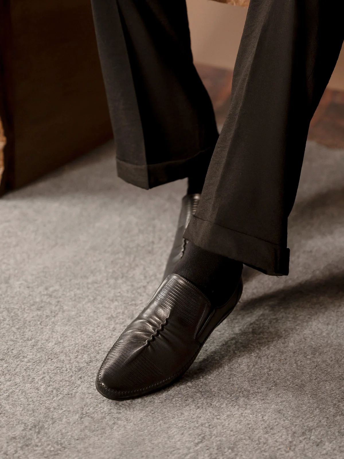 Men "GEOFF" Unique Style Premium Leather Formals - Image 10