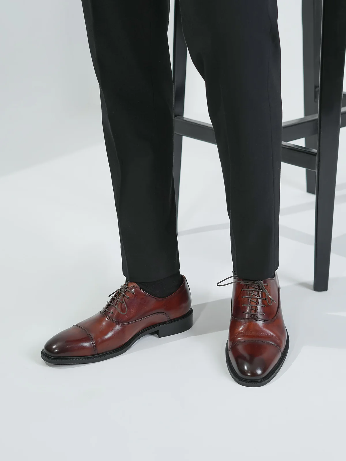 Men "GIANNA" Elegance Leather Formal Shoes - Image 6