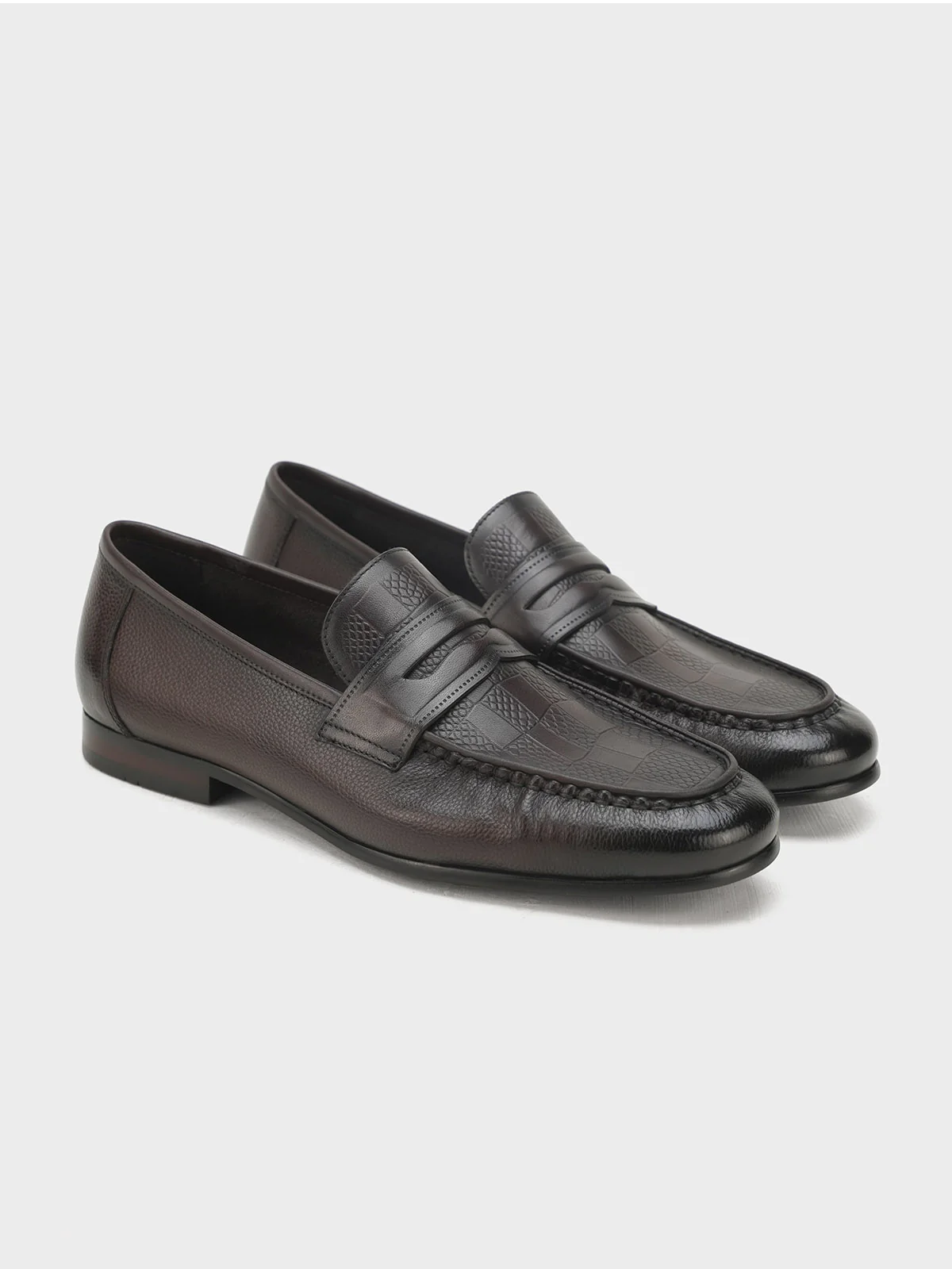 Men "GLINDA" Premium Leather Formal Slip On Shoes - Image 4
