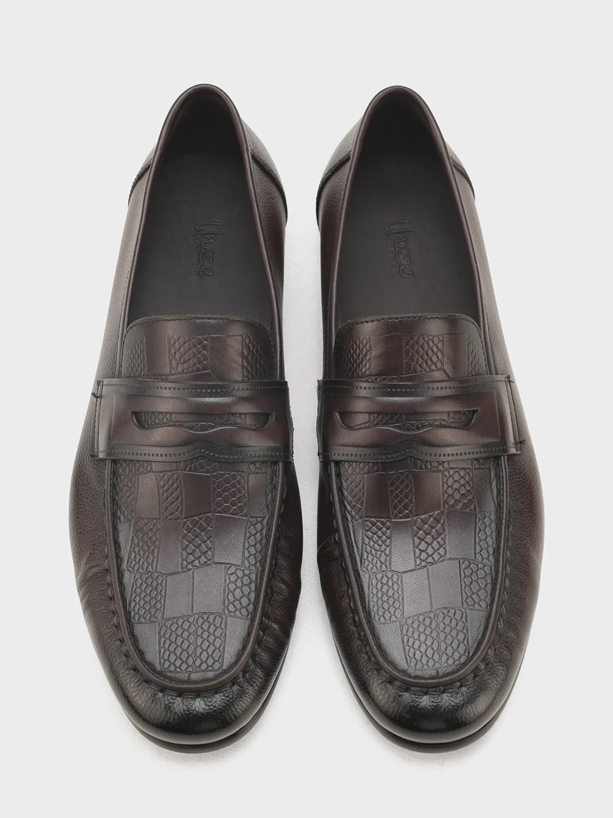 Men "GLINDA" Premium Leather Formal Slip On Shoes - Image 9