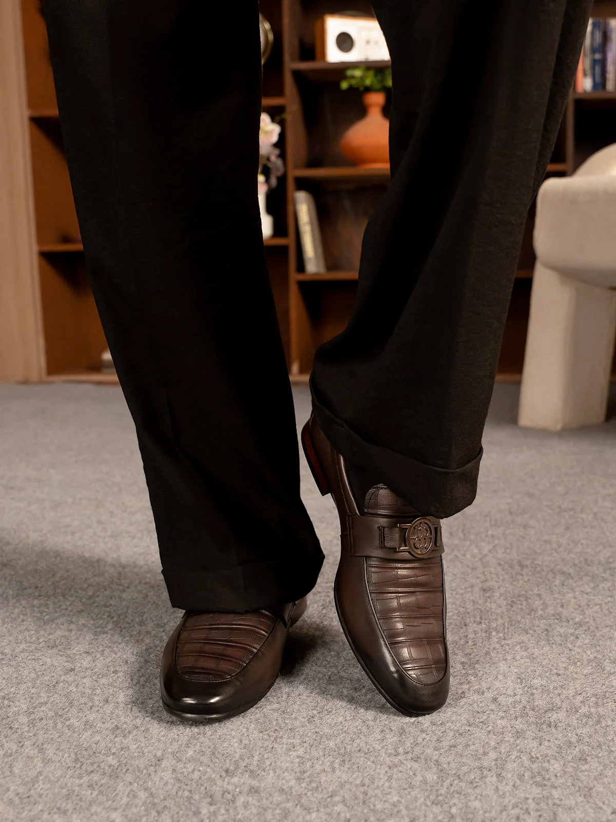 Men "HARLOW" Modern Premium Leather Formals - Image 3