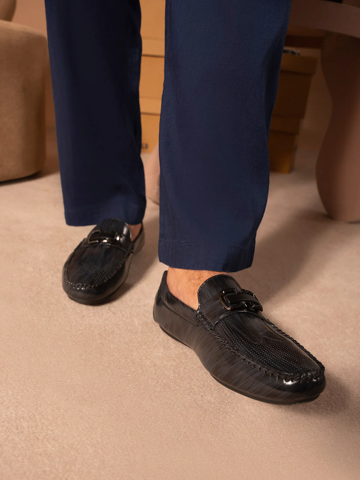 Men "HAWK" Modern Style & Comfort Moccasins - Image 3