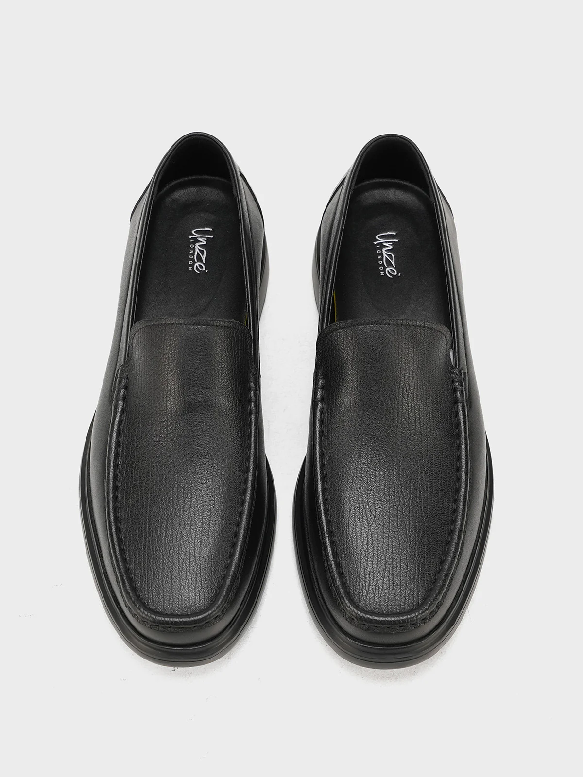 Men "HULDA" Easy to Wear Leather Formals - Image 9