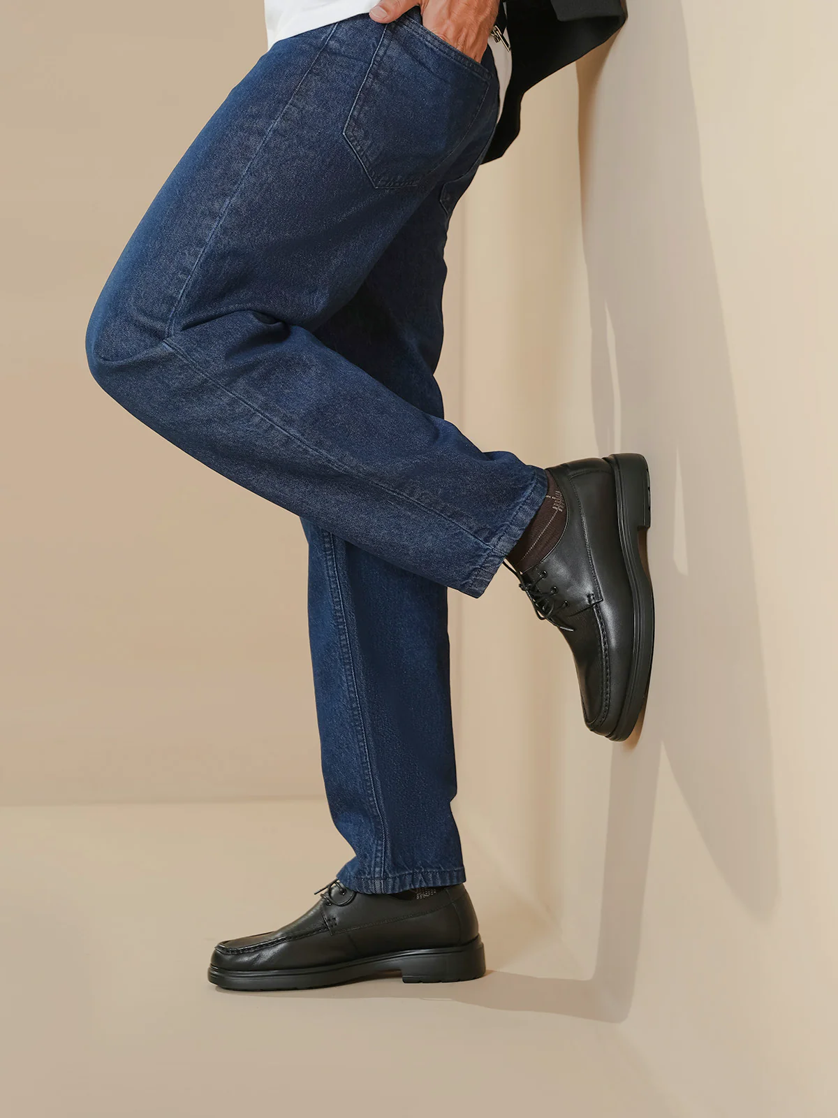 Men "JAIDEV" Formal Lace-Up Leather Shoes - Image 3
