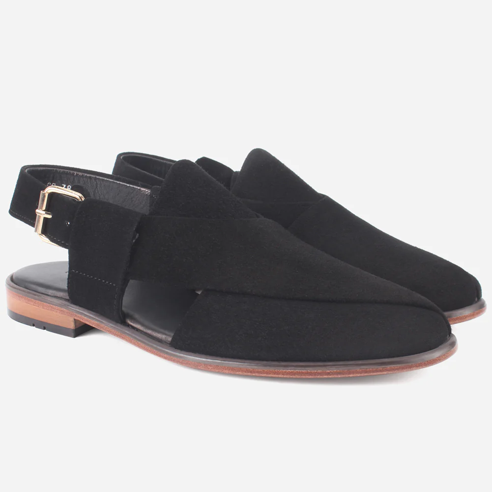 Men "JAVIX" Leather Handcrafted Peshawari Sandals - Image 2