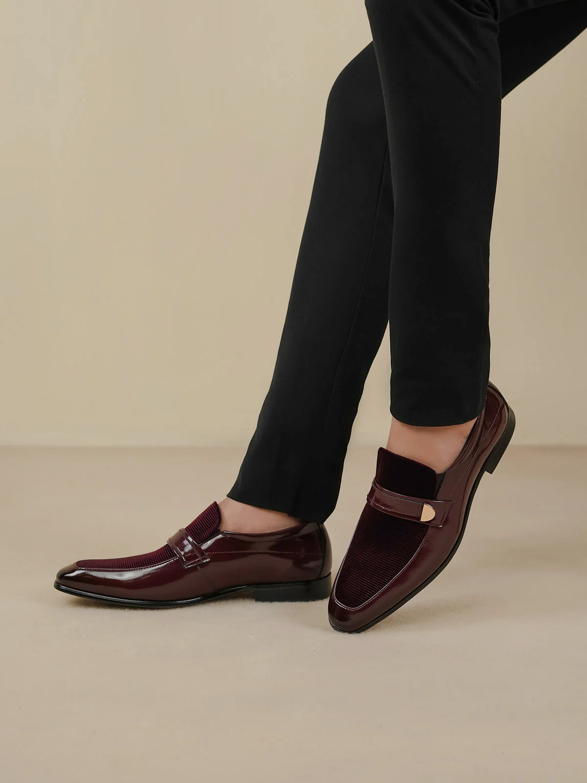 Men "ADELINA" Classic Leather Formal Shoes - Image 3