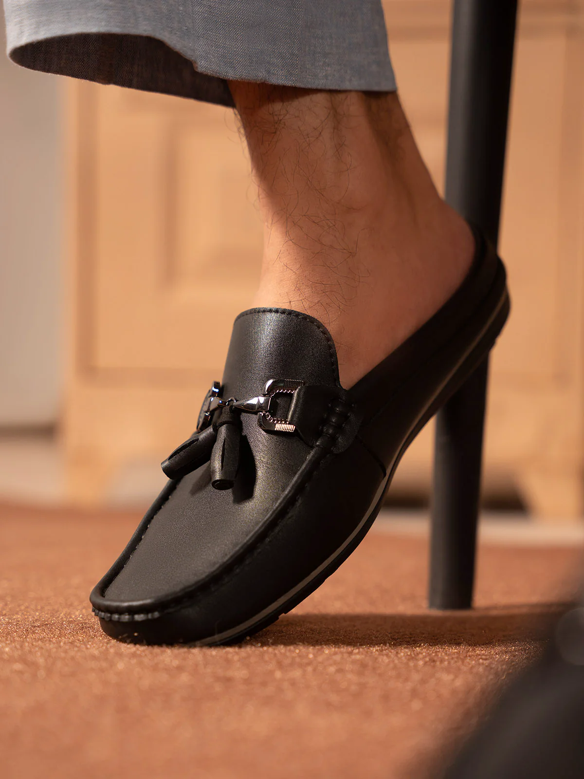 Men "KACEY" Modern Backless Moccasins - Image 3