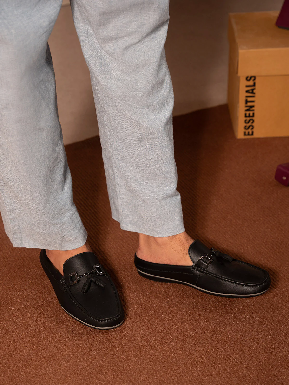 Men "KACEY" Modern Backless Moccasins - Image 6