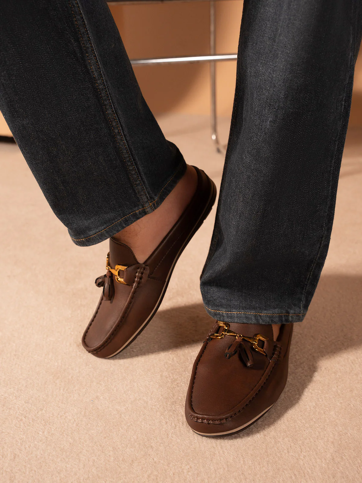 Men "KACEY" Modern Backless Moccasins - Image 3