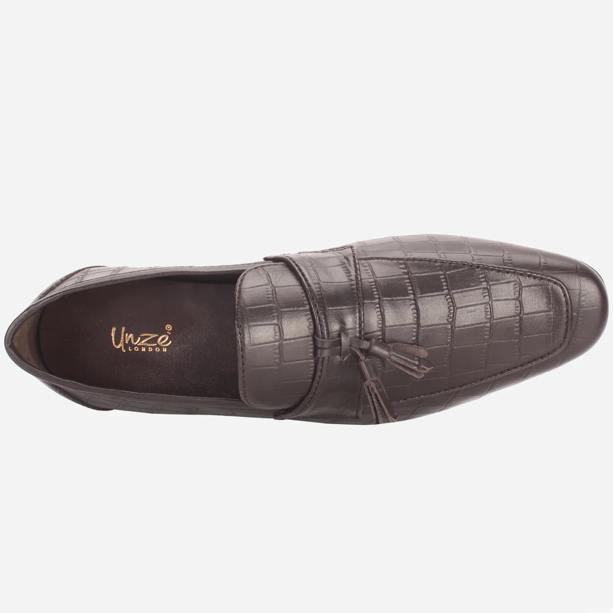 Men "KEITH" Leather Formal Dress Slip-On Shoes - Image 4