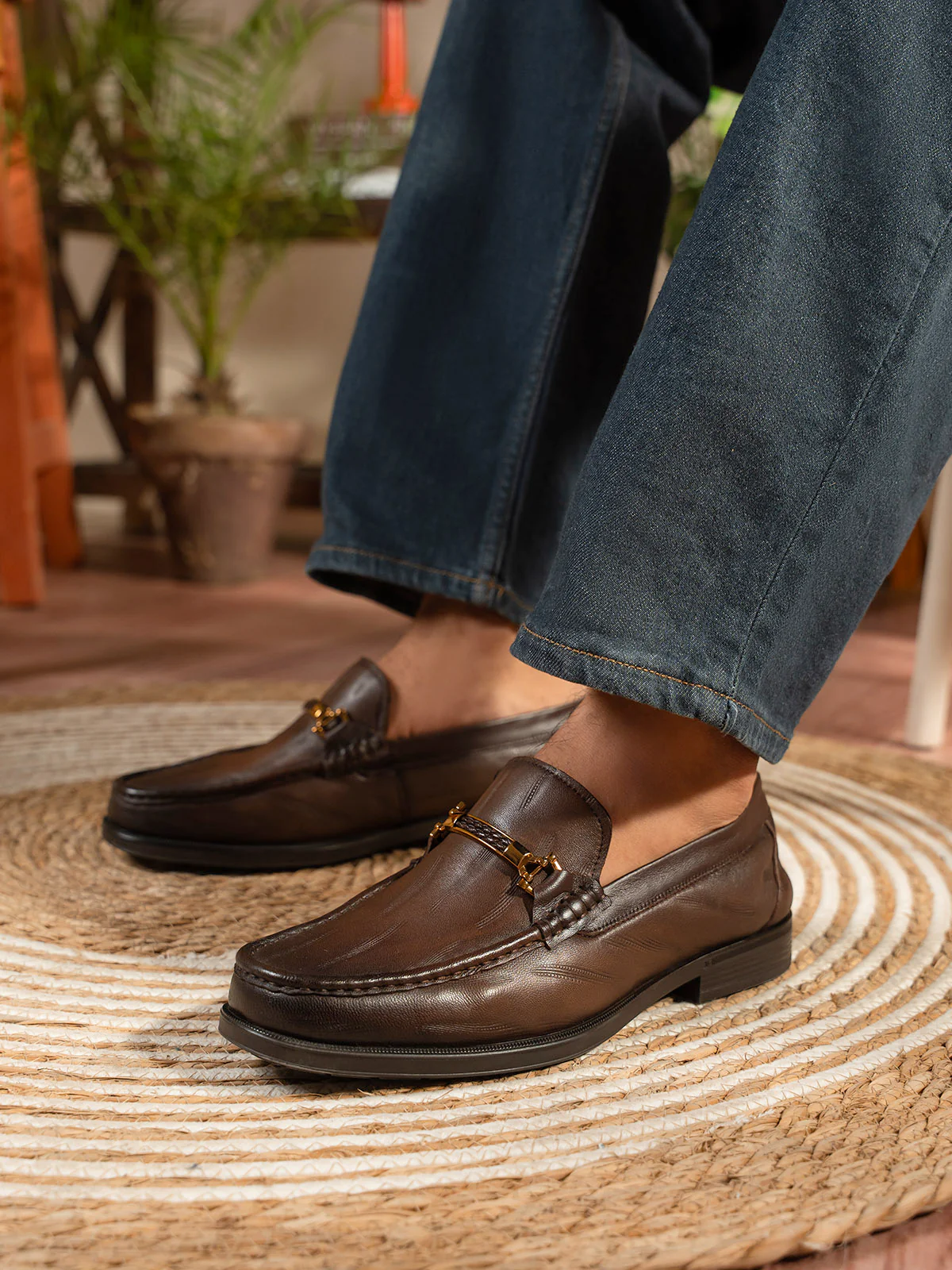 Men "KEITH" Slip On Design Leather Formals