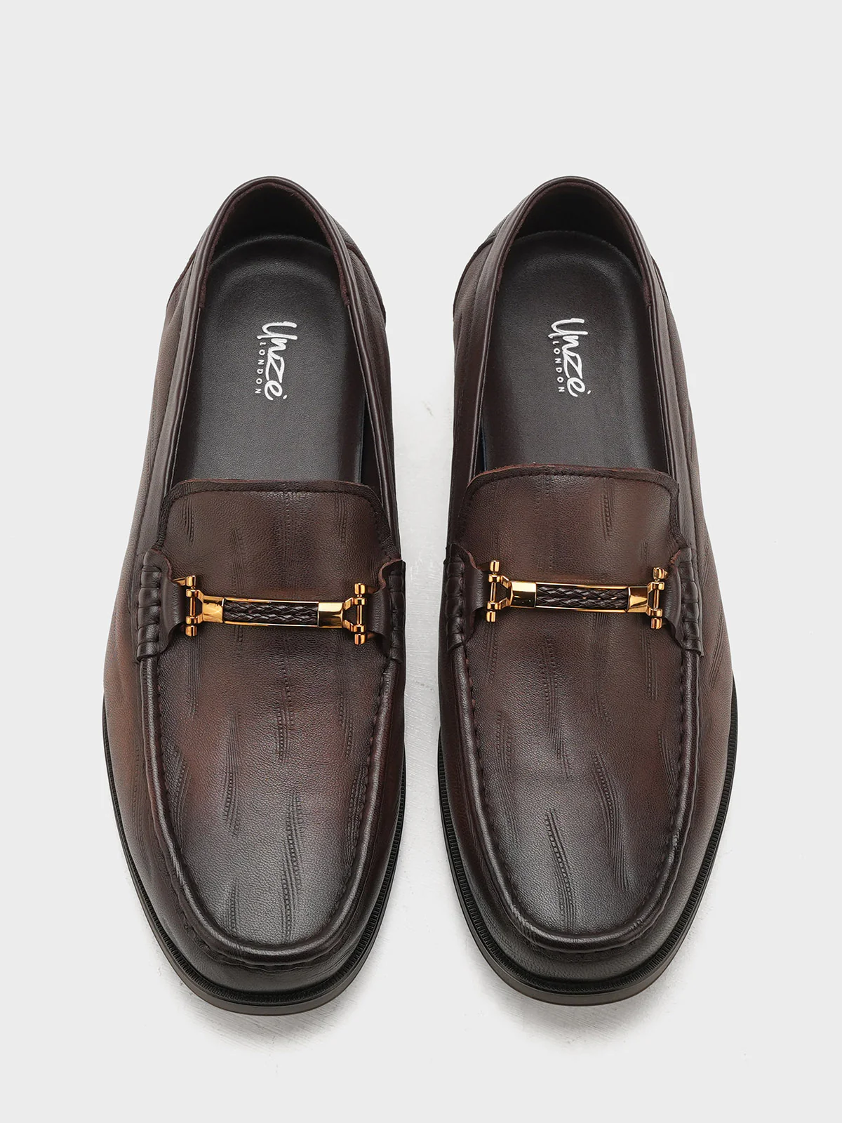 Men "KEITH" Slip On Design Leather Formals - Image 9