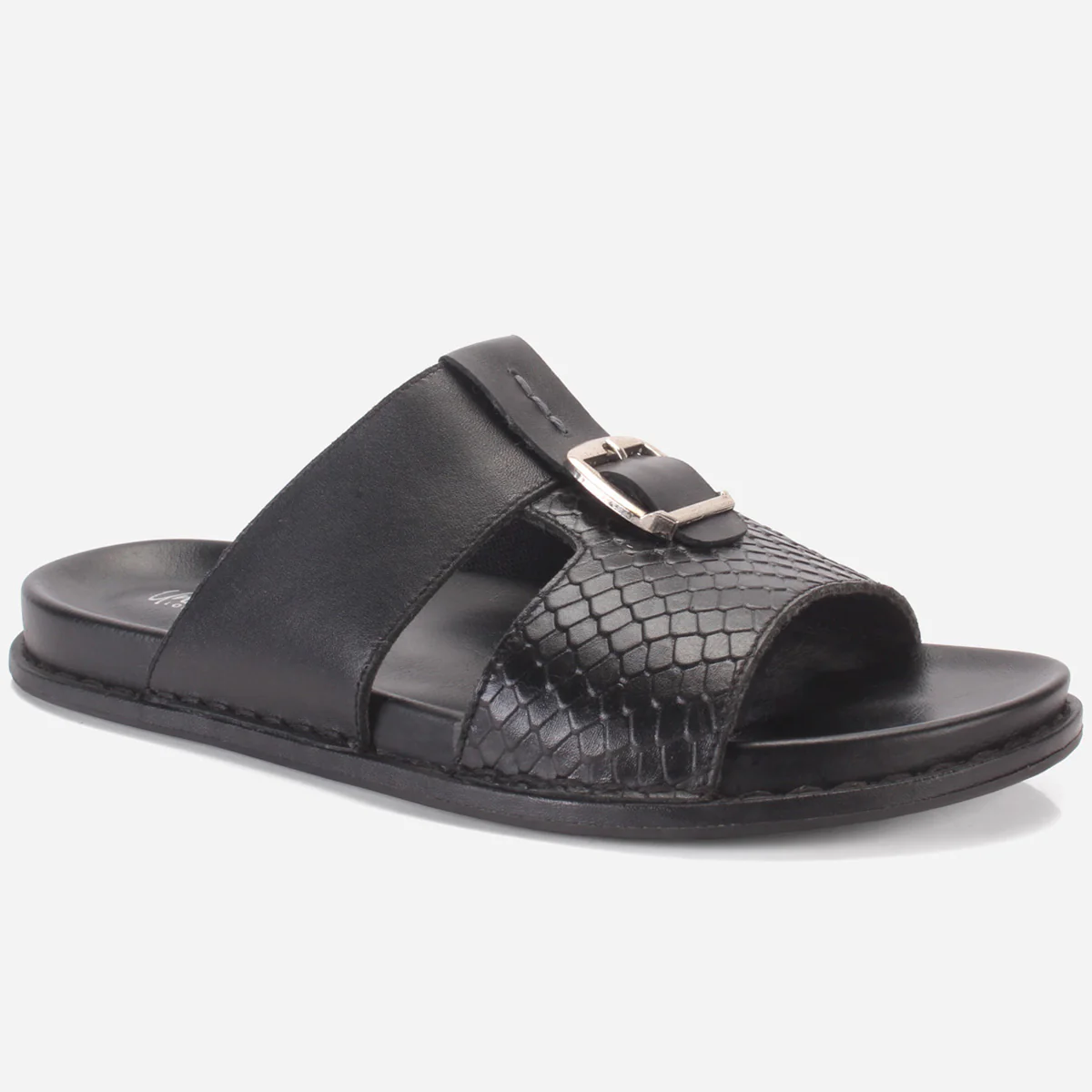 Men "KITZ" Leather Open Toe Summer Slippers