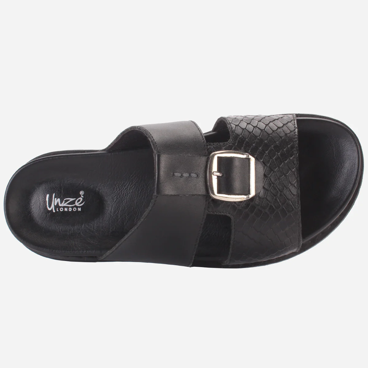 Men "KITZ" Leather Open Toe Summer Slippers - Image 4