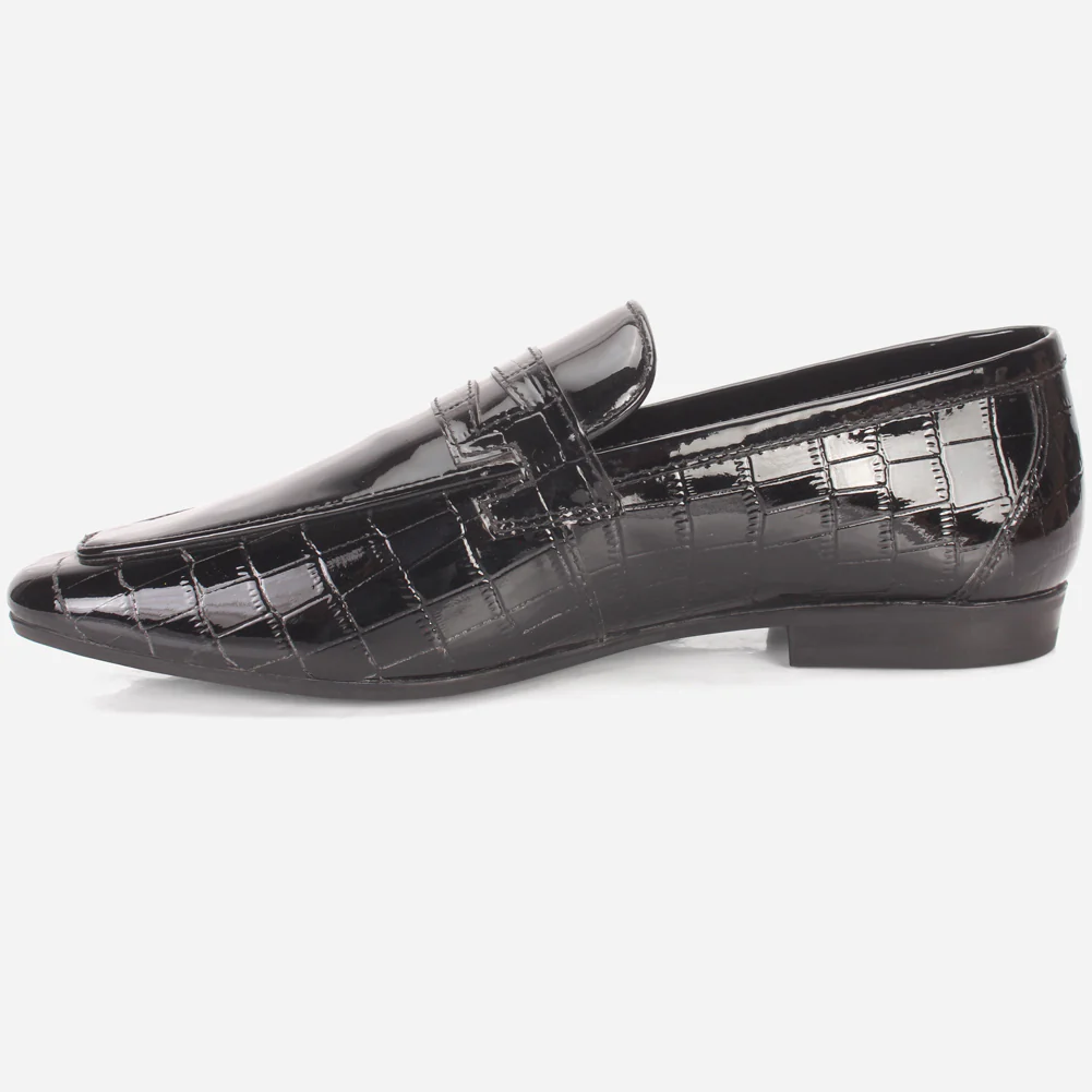 Men "KLIEN" Leather Office Dress Slip-On Oxfords - Image 3