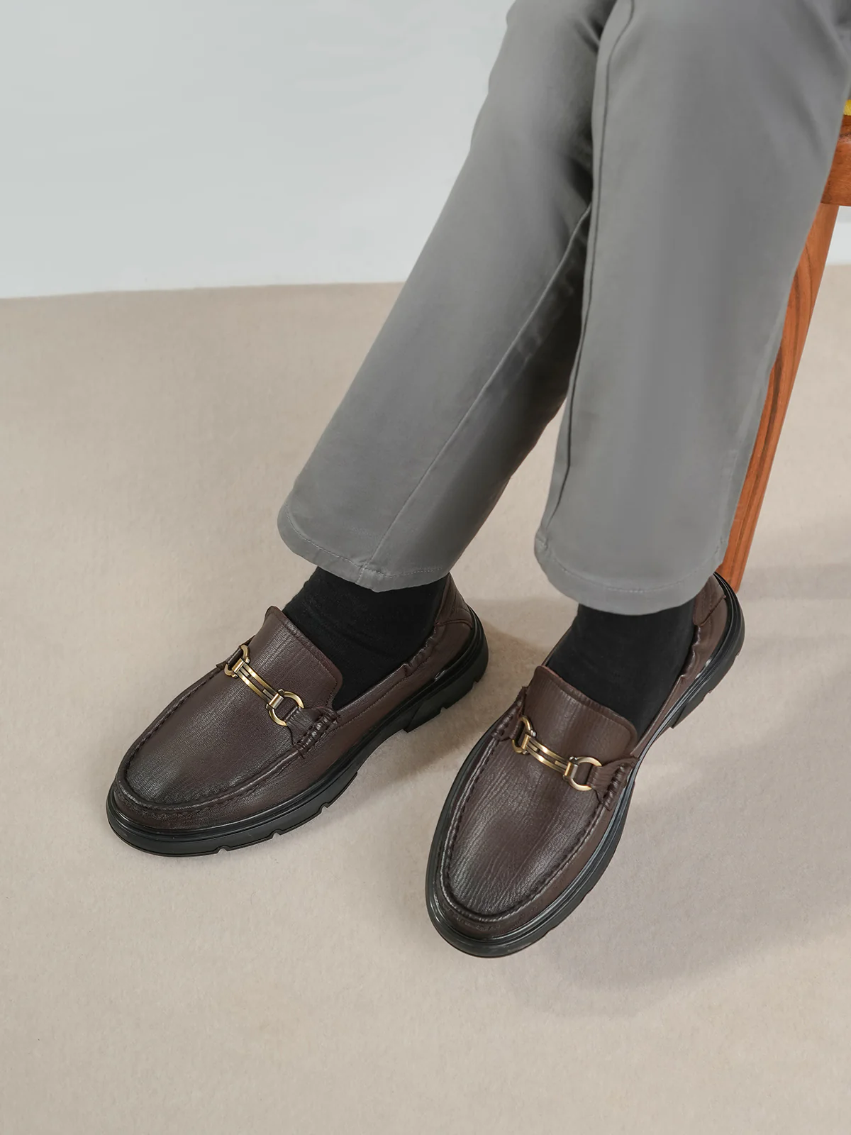 Men "KOMALI" Loafer Slip-On Leather Shoes - Image 10
