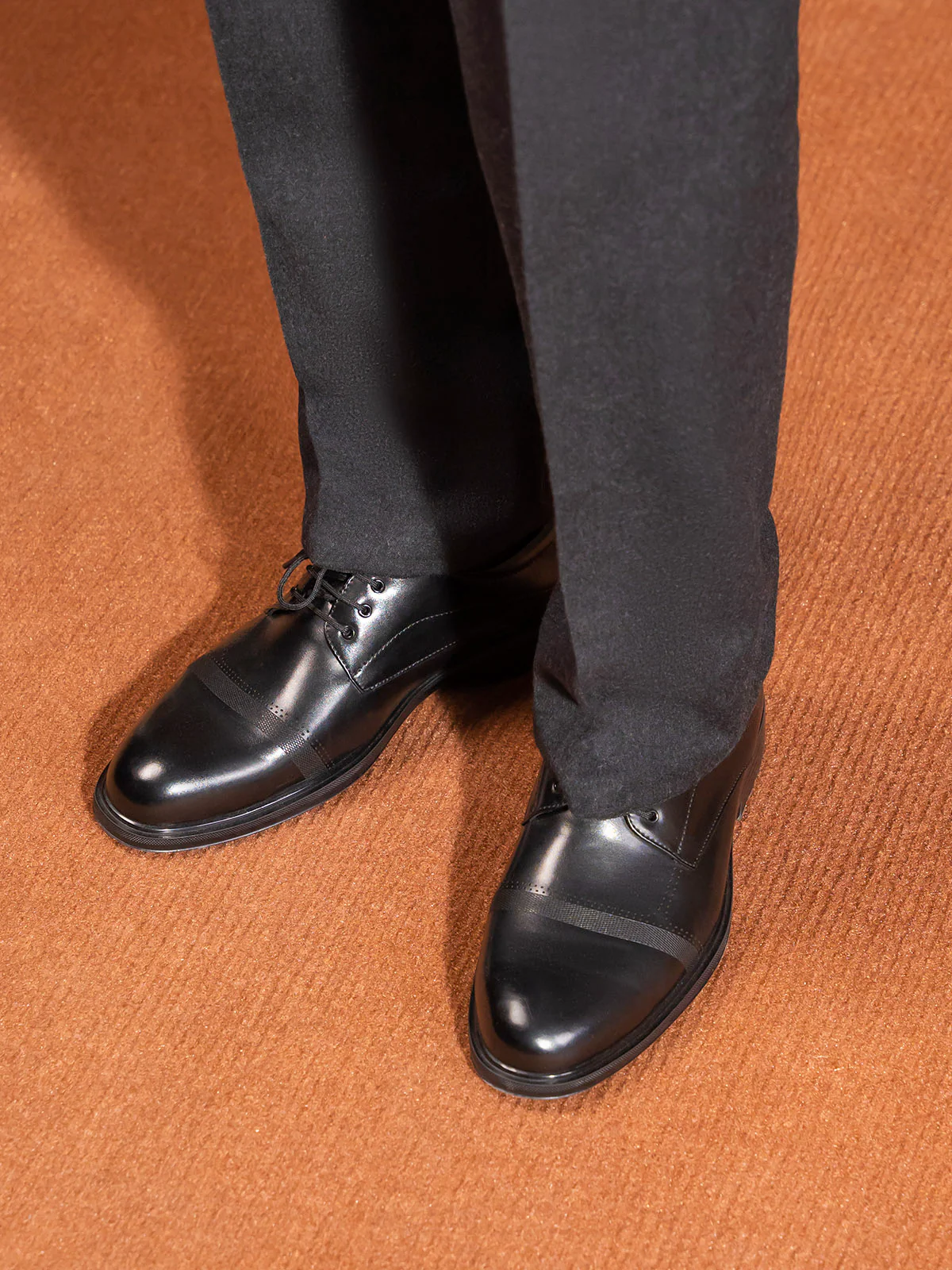Men "LUCIO" Comfortable Fit Leather Formals