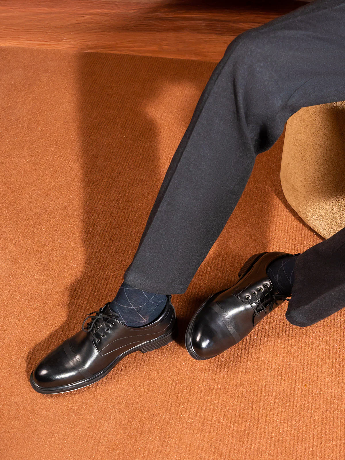 Men "LUCIO" Comfortable Fit Leather Formals - Image 6