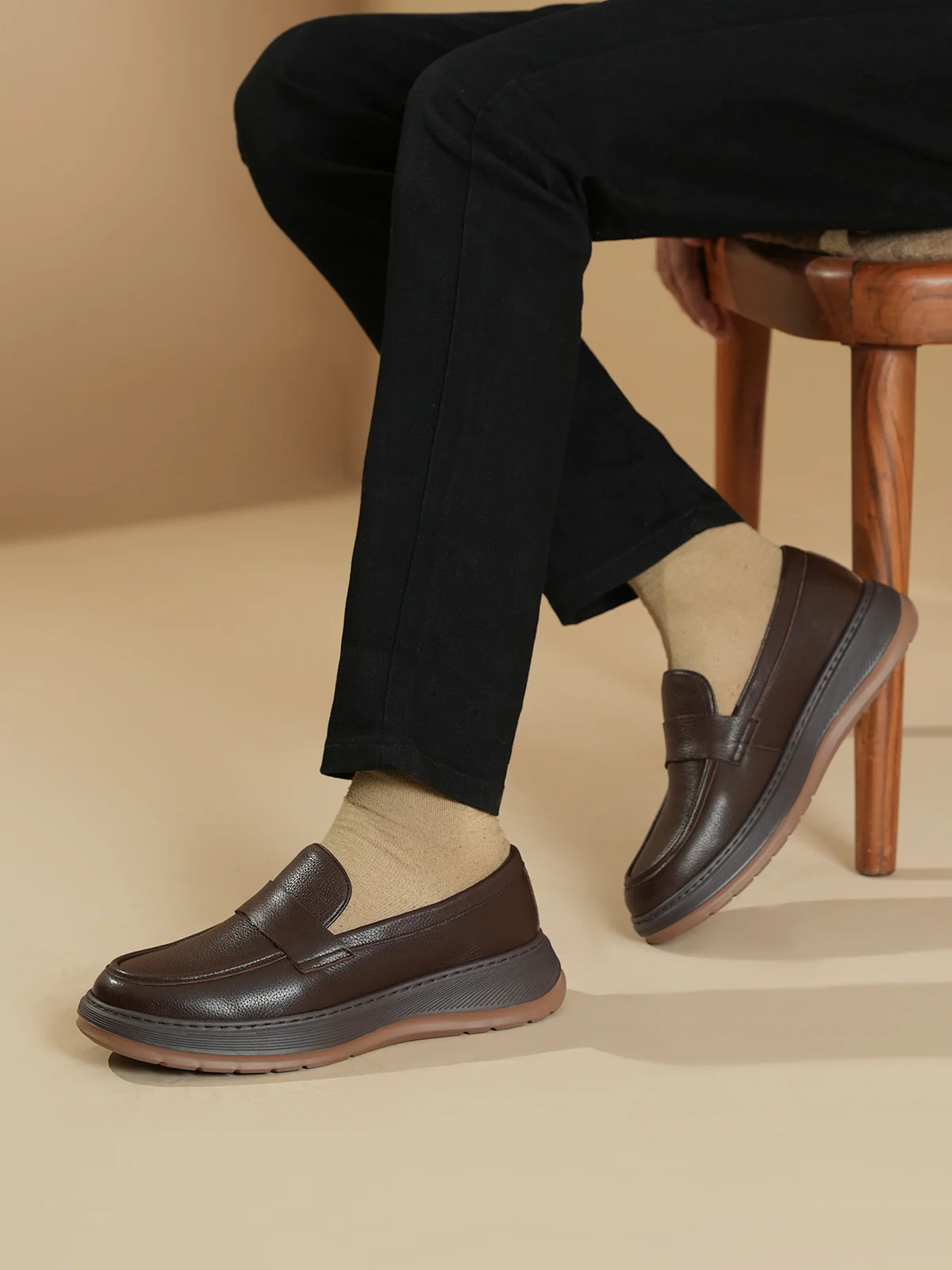 Men "MAKULA" Comfort Leather Loafer Shoes