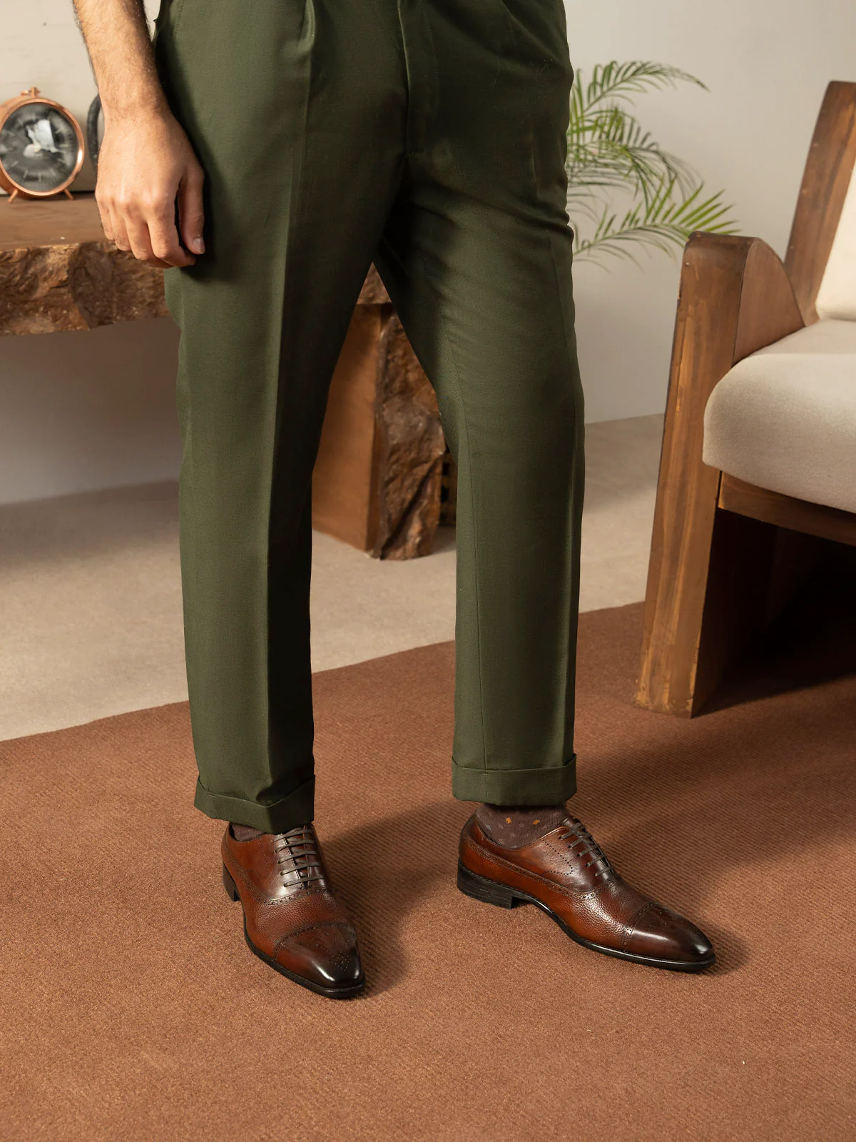 Men "MASON" Leather Lace Up Formals - Image 10
