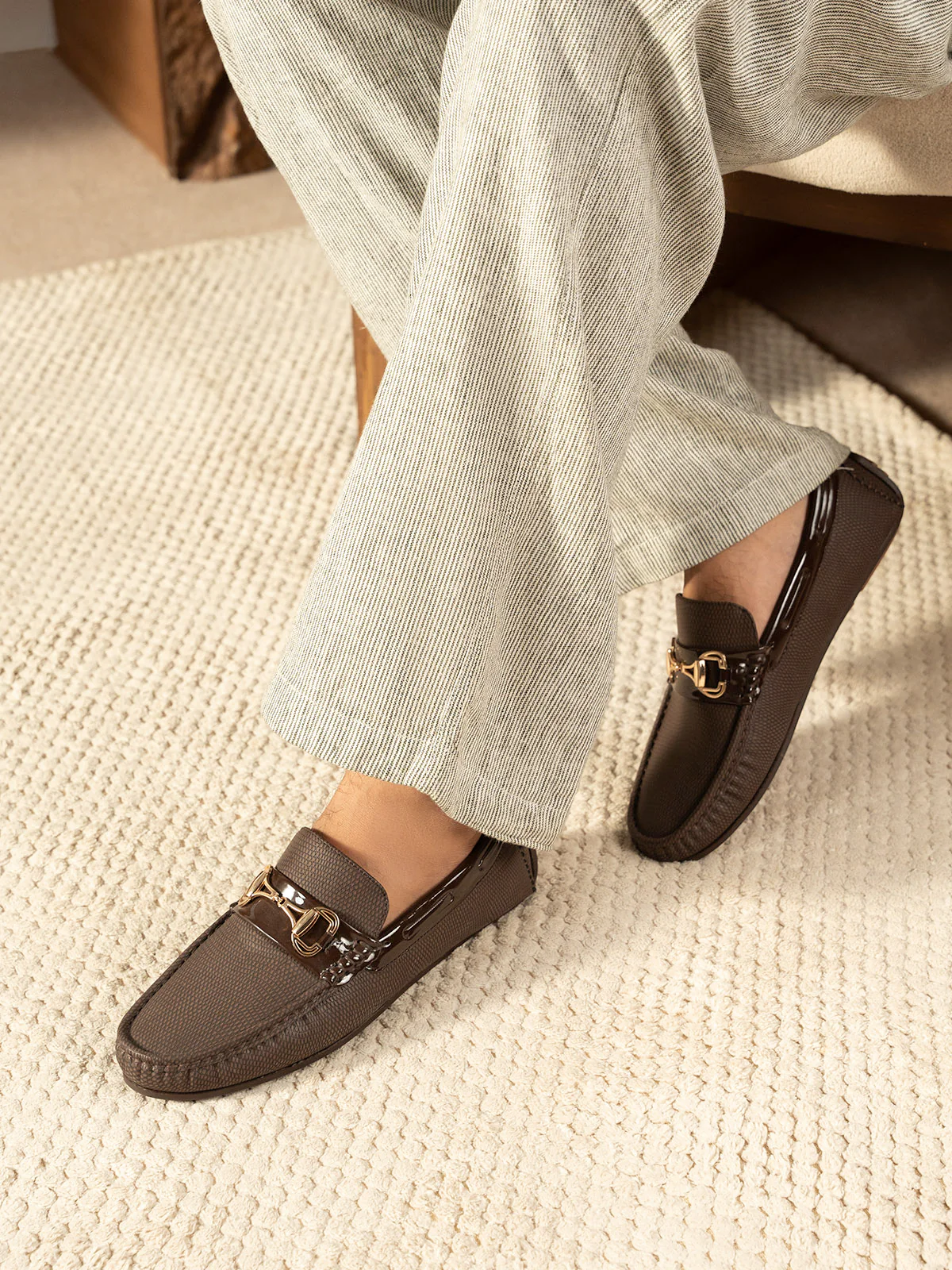 Men "MICHON" Comfort Slip On Moccasins
