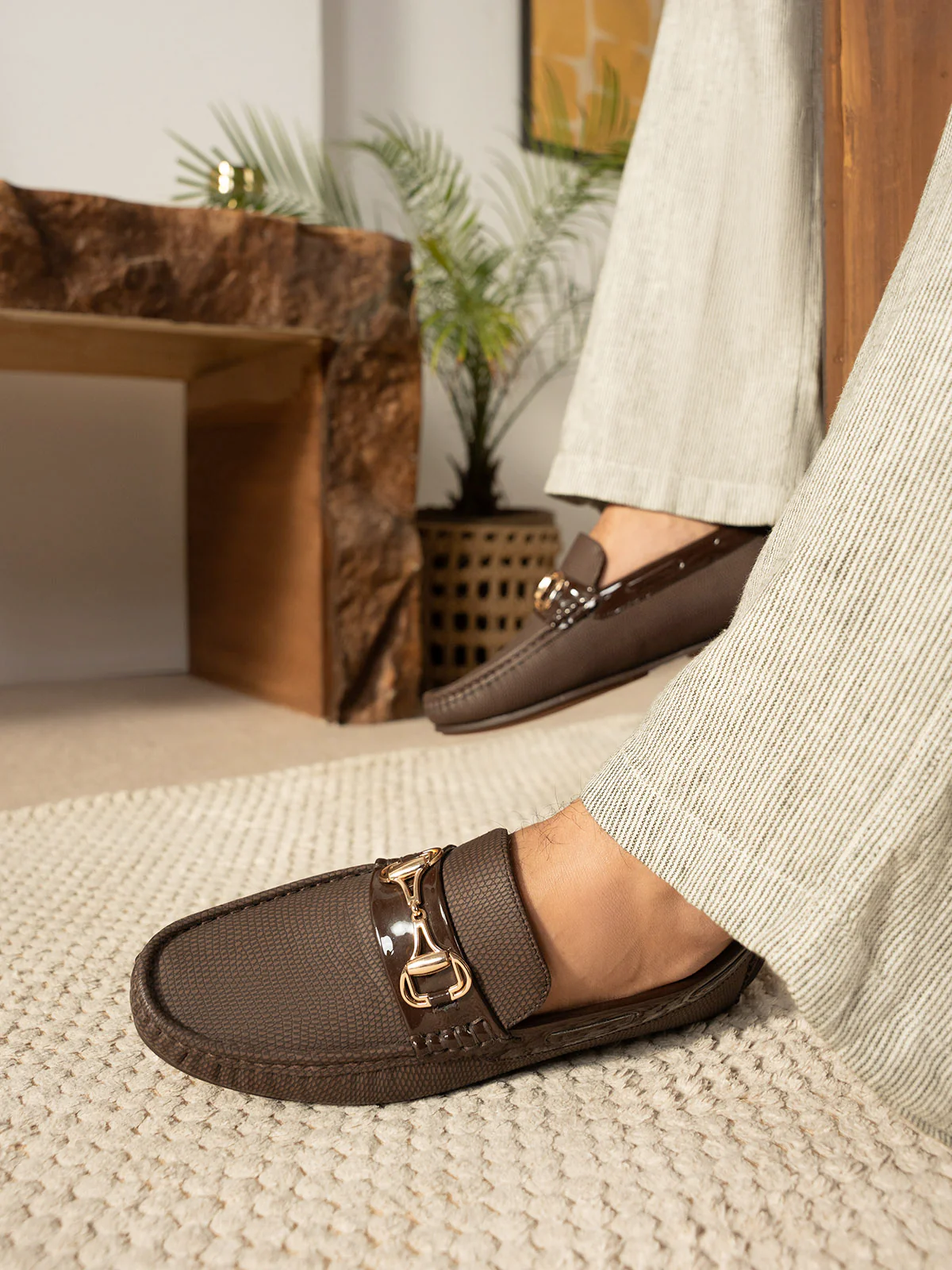 Men "MICHON" Comfort Slip On Moccasins - Image 3