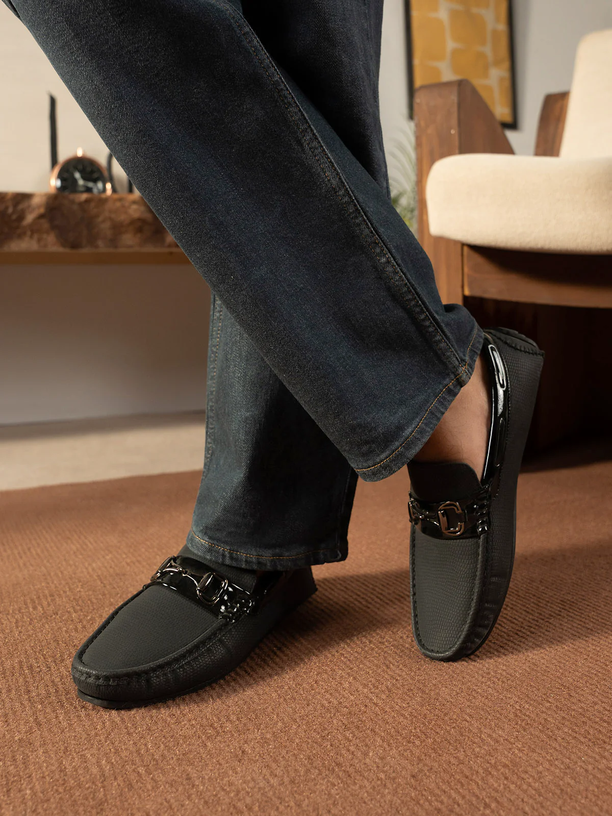 Men "MICHON" Comfort Slip On Moccasins