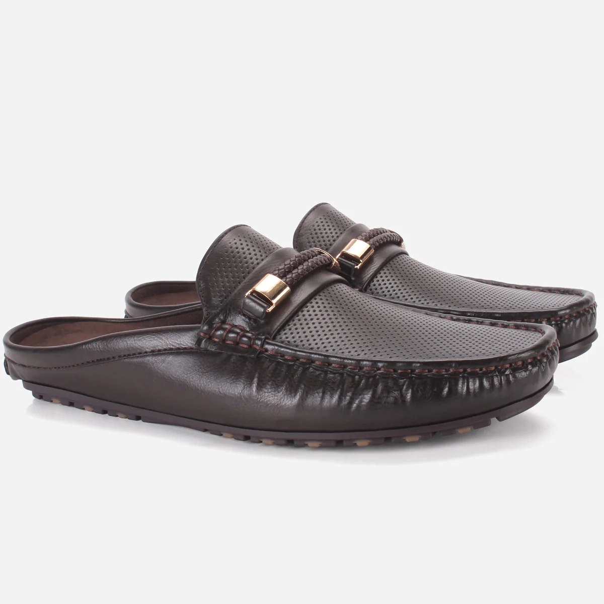 Men "MOYER" Open Back Stylish Moccasins - Image 2