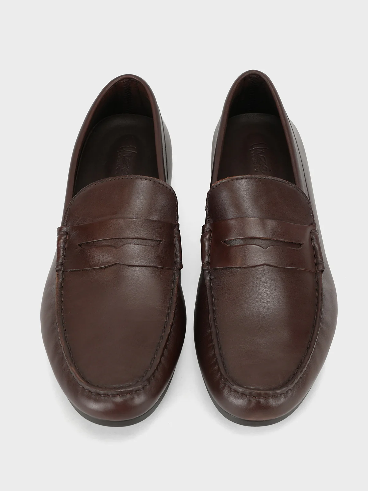 Men "NON" Woven Textured Slip On Casual Leather Moccasin Shoes - Image 8