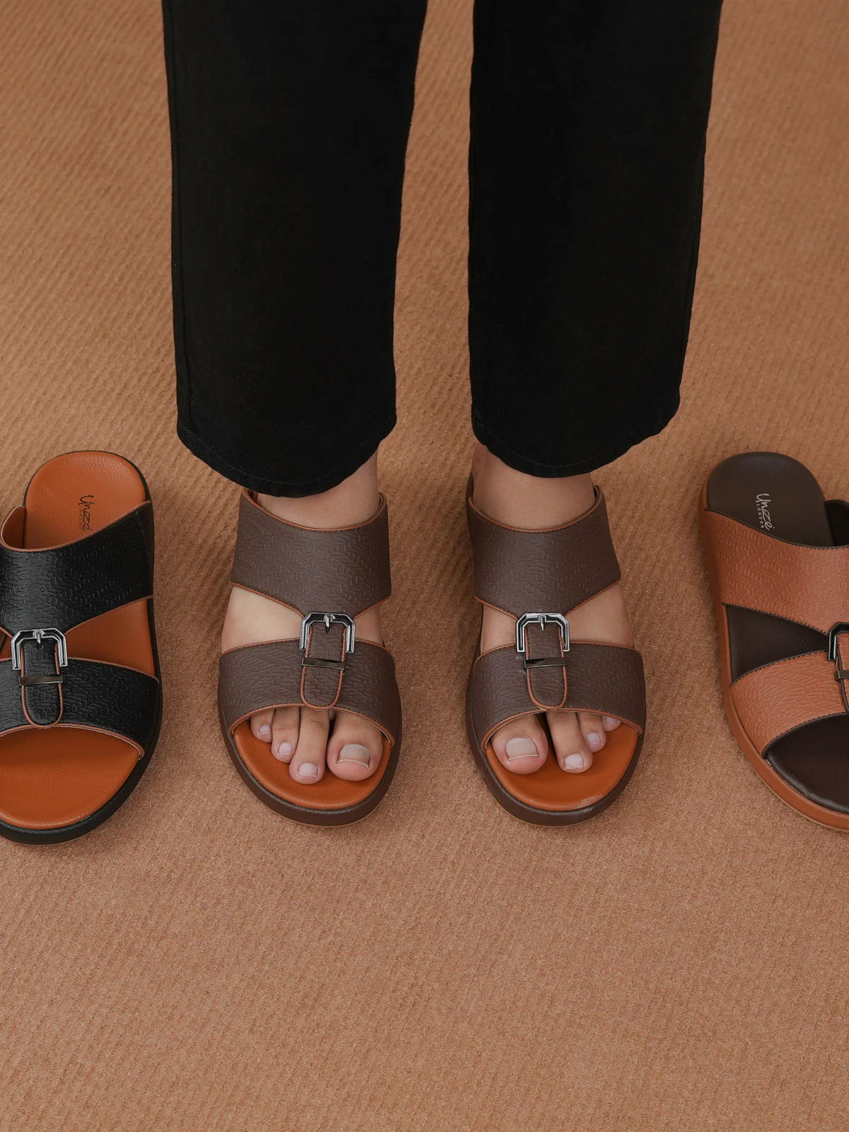 Men "OLIMPO" Trendy Buckle Slippers - Image 3
