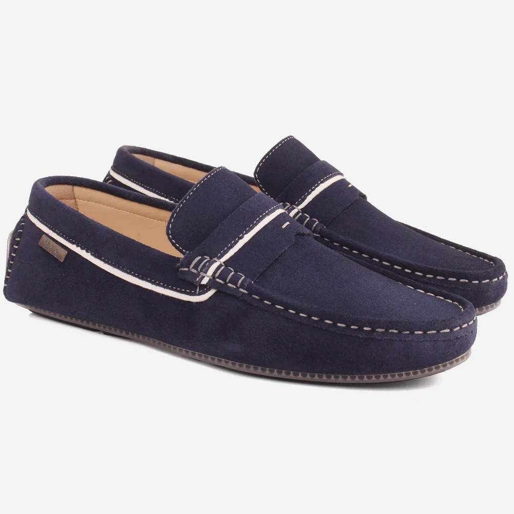Men "OLSEN" Suede Comfort Moccasins - Image 2