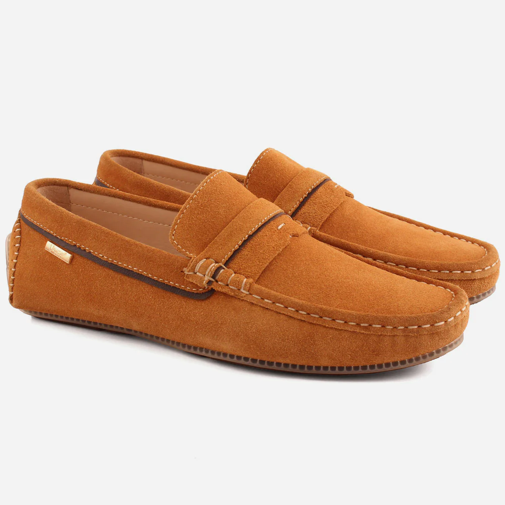 Men "OLSEN" Suede Comfort Moccasins - Image 2