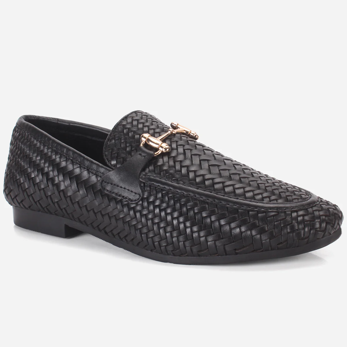 Men "POLIER" Leather Office Dress Slip-On Oxfords