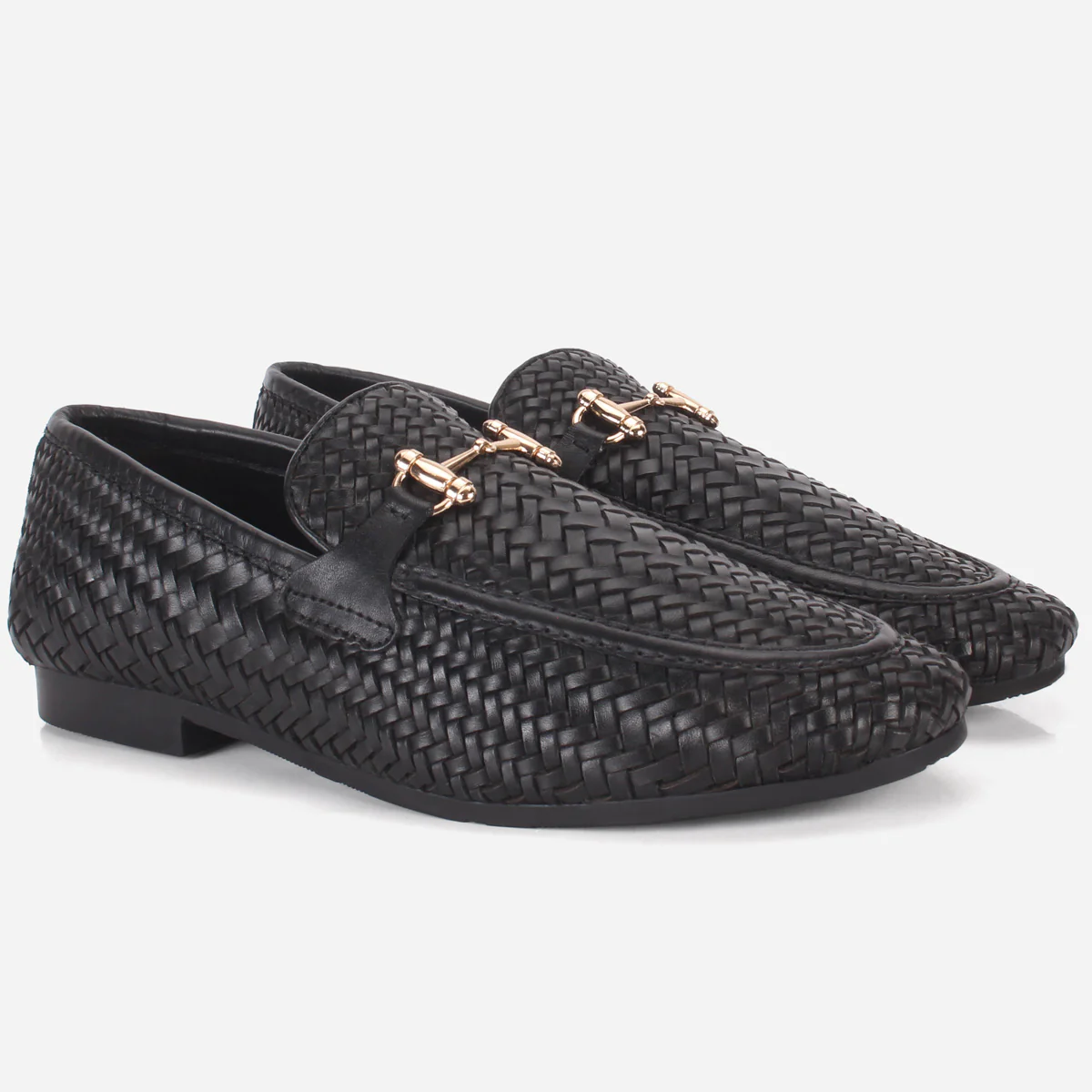Men "POLIER" Leather Office Dress Slip-On Oxfords - Image 2
